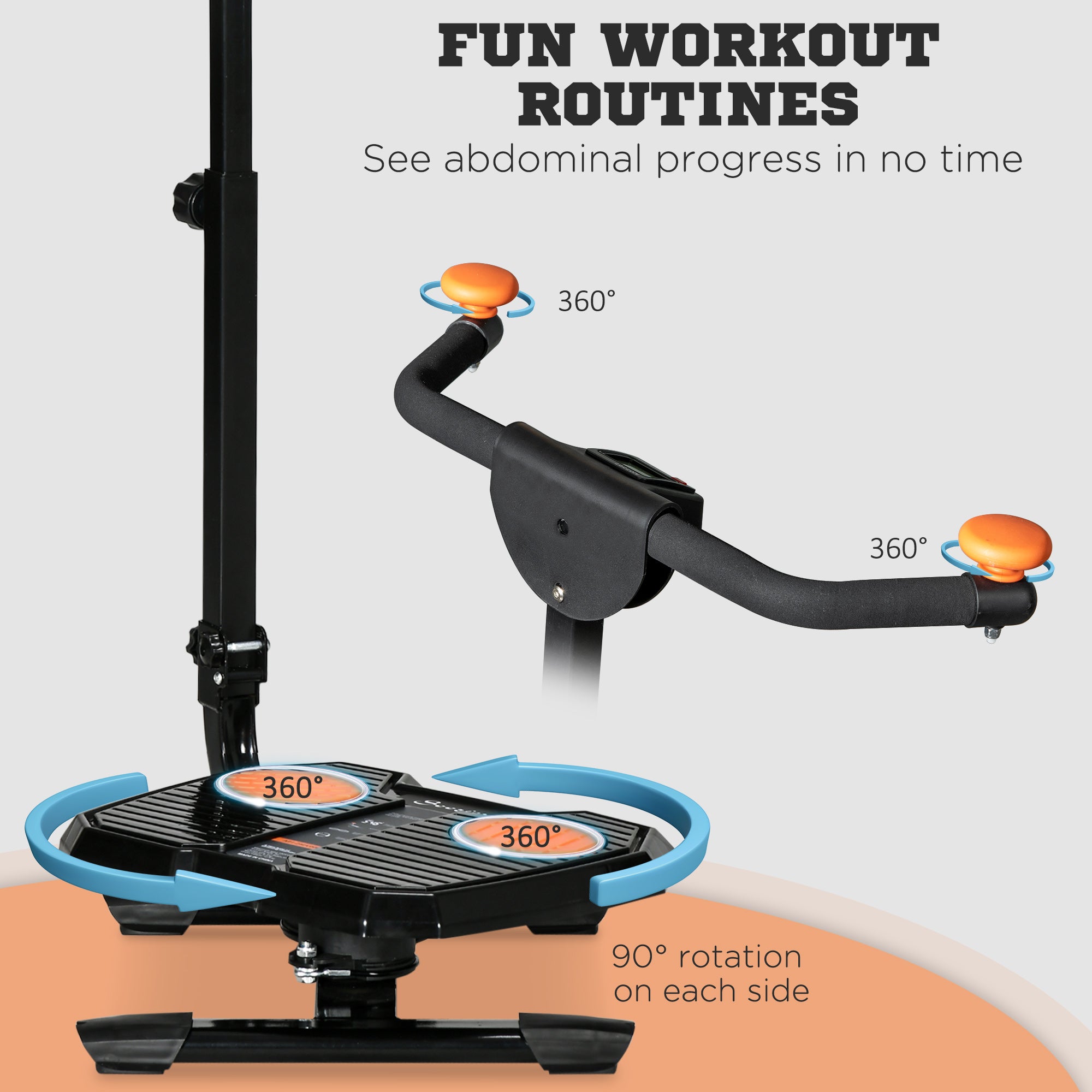 Soozier Foldable Ab Twister Board