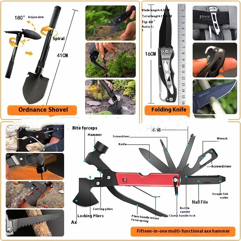 Outdoor Camping Survival Tools Kit